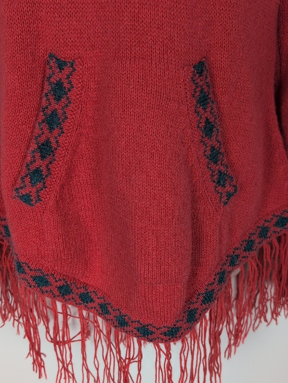 Alpaca Connection Hooded Fringe Hem Tunic Sweater - Picture 3 of 10